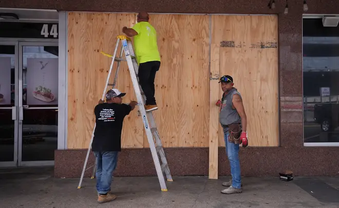 Residents in St. Petersburg, Florida prepare for Hurricane Milton